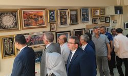 Oğuzlar Halk Eğitimi Merkezinde yıl sonu sergisi açıldı