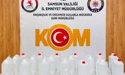 Samsun'da 90 litre etil alkol ele geçirildi
