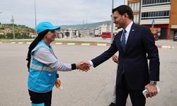 Tokat Belediyesine ait çöp taksiyi kadın sürücü kullanıyor