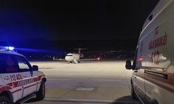 Tokat'ta ambulans uçak 11 yaşındaki hasta çocuk için havalandı