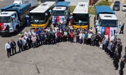 Trabzon Büyükşehir Belediyesi filoya 5 yeni araç kazandırdı