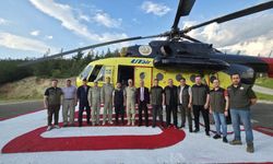 Yangın söndürme helikopteri Karabük'te göreve başladı