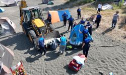 Zonguldak'ta Ereğli-Alaplı sahil hattında izinsiz yapı ve işgaller kaldırıldı