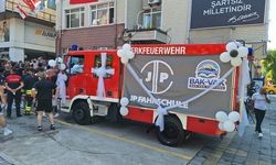 GURBETÇİ İŞ İNSANINDAN BELEDİYEYE İTFAİYE ARACI