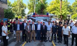 Almanya'da yaşayan gurbetçi Alaplı Belediyesine itfaiye aracı bağışladı