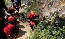 Çorum'da mağarada mahsur kaldığı ihbar edilen kişi için çalışmalara yeniden başlandı