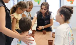  Efes Tarlası Yaşam Köyü'nde çocuklar toprakla buluştu