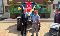 Karabük'te ORKÖY projesiyle alınan 5 traktör ve 5 tambur orman köylülerine verildi