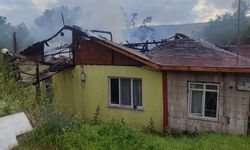 Kastamonu'da çıkan yangında evde hasar oluştu