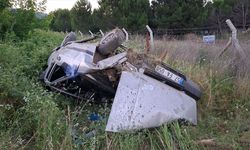 Samsun'da şarampole devrilen otomobildeki 3 kişi yaralandı