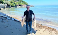 Sinop açıklarında 8,5 ve 8 kilogramlık iki kötek balığı yakalandı