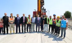 Trabzon'da Başkan Genç, Reşadiye Viyadüğü'nde incelemelerde bulundu