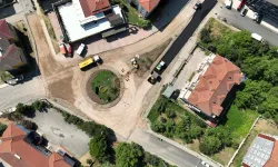 Gölcük'te Ergenekon Caddesi kavşağı yenileniyor