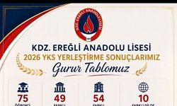 EREĞLİ ANADOLU LİSESİ'NDE YKS BAŞARISI