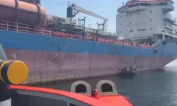 Yalova'da makine arızası yapan tanker güvenli bölgeye çekildi