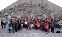 Nemrut'un zirvesinde tarihi mesaj: Çocuk felcine son!