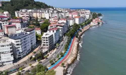Ordu Ünye'de bisiklet ve yürüyüş yolu tamamlanıyor
