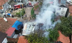 Düzce'de yangında bir ev kül oldu