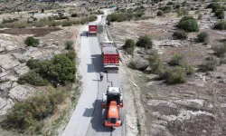 Manisa Kula'da 35 kilometrelik yol yenileniyor