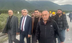 Manisa Soma'da madencilerin yürüyüşünde Jandarma engeli