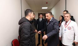 KAZADA YARALANAN JANDARMA PERSONELİNE ZİYARET