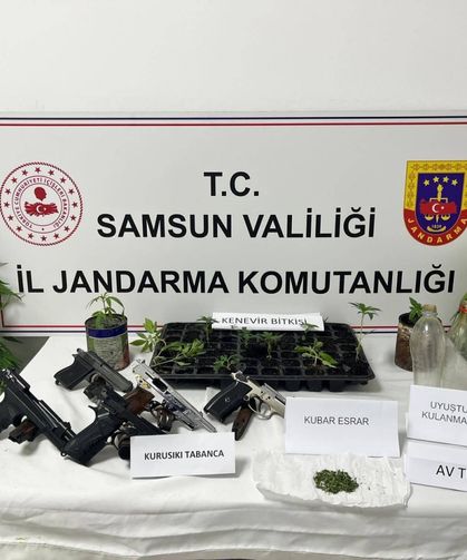 Samsun'daki uyuşturucu operasyonunda 2 kişi yakalandı