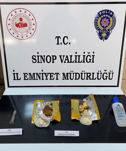 Sinop'ta kek paketlerinde uyuşturucu bulunmasına ilişkin 3 kişi tutuklandı