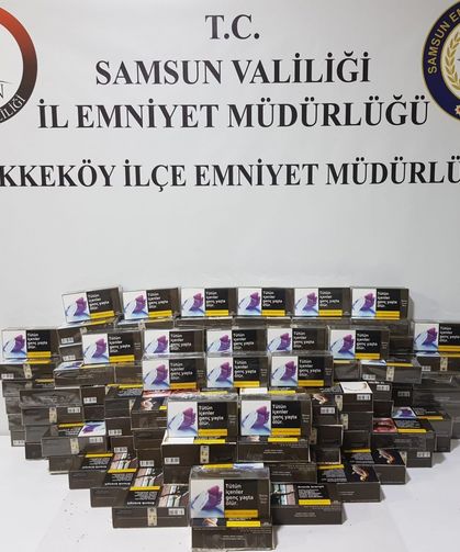 Samsun'da 20 bin adet doldurulmuş makaron ele geçirildi