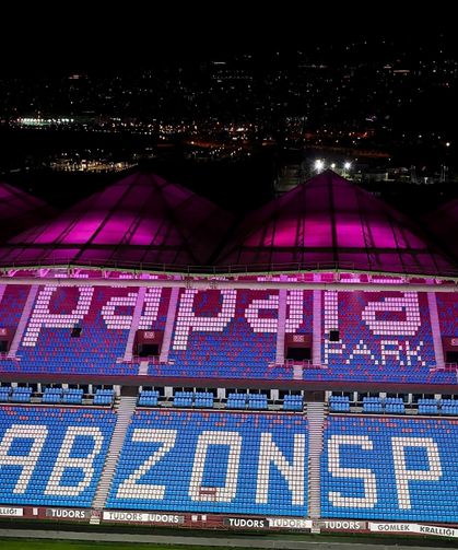 Trabzonspor'un maçlarını oynadığı Papara Park'ta ışıklandırma ve ses sistemi yenilendi