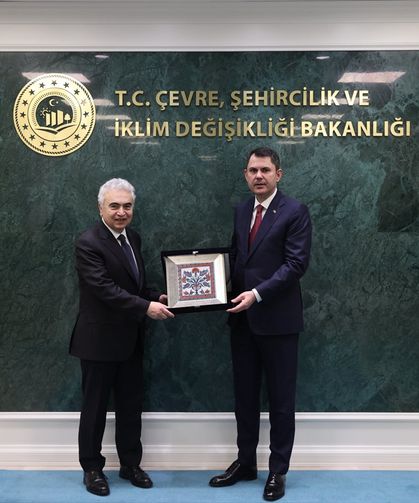 Bakan Kurum, Uluslararası Enerji Ajansı Başkanı Birol'u kabul etti