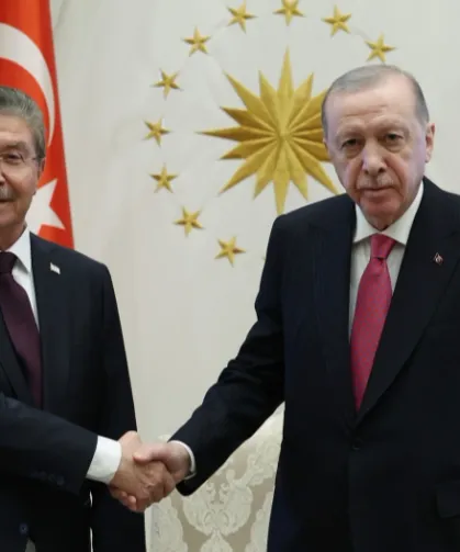 Cumhurbaşkanı Erdoğan, KKTC Başbakanı Üstel'i kabul etti