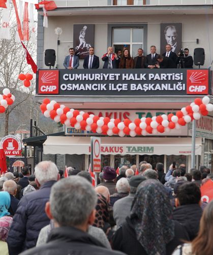 Cumhuriyet Halk Partisi Osmancık İlçe Teşkilatının yeni hizmet binası açıldı