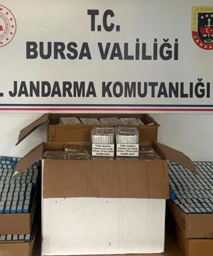 Bursa'da kaçak sigara operasyonu