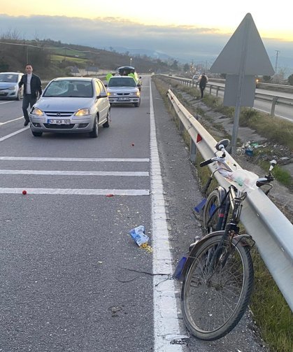 Samsun'da otomobilin çarptığı bisikletin sürücüsü hayatını kaybetti