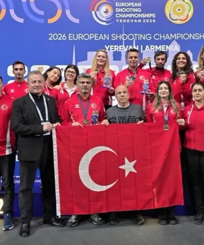Türk Milli Tabanca Atış Takımı Avrupa'dan 3 madalya ile döndü