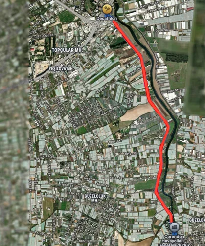 Antalya Muratpaşa'da DSİ kanal yoluna iyileştirme