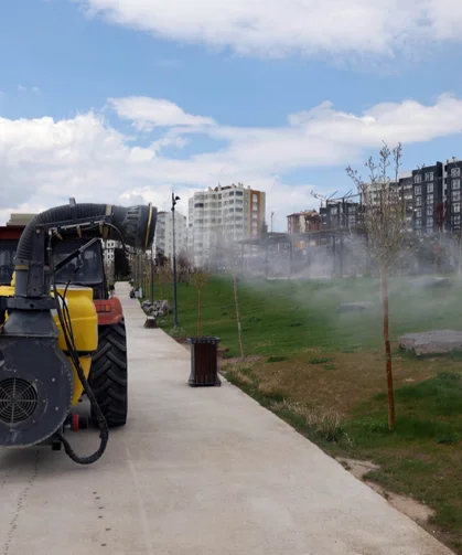 Kayseri Talas'ta haşeratla tam gaz mücadele