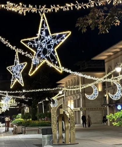 Konya Büyükşehir'den bayrama özel ışıklandırma