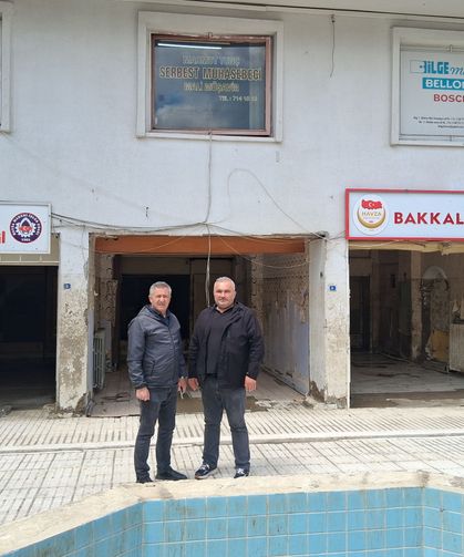 Selden etkilenen Havza'da esnaf odaları Havza TSO'da hizmet veriyor