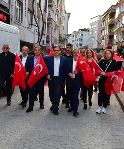 Terme'de '19 Mayıs' yürüyüşü yapıldı