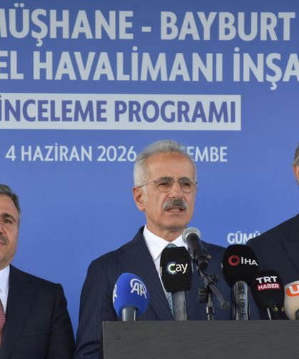 Bakan Uraloğlu, Bayburt-Gümüşhane Havalimanı inşaatını inceledi: