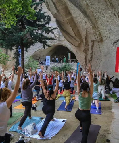 Kapadokya'nın ilk Yoga Festivali'ne büyük ilgi