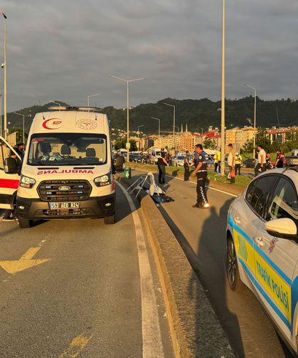 Rize'de kamyonetin çarptığı yaya öldü