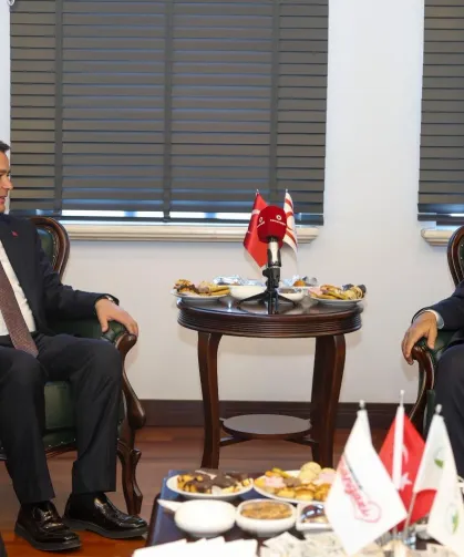Başkan Erkan Aydın, Ersin Tatar'ı ağırladı
