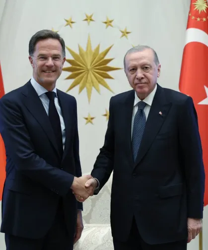 Cumhurbaşkanı Erdoğan, NATO Genel Sekreteri Rutte ile Külliye'de görüştü