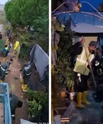 Bursa Büyükşehir ekipleri Mudanya Esence'de sahada