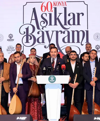 60. Konya Âşıklar Bayramı muhteşem finalle taçlandı
