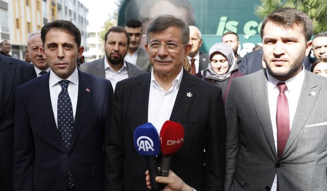 Gelecek Partisi Genel Başkanı Davutoğlu, seçim çalışmalarına Samsun'da devam etti