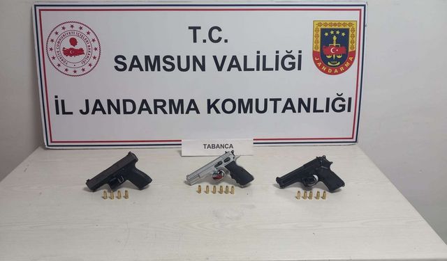 Samsun'da silahla havaya ateş eden 3 kişi yakalandı