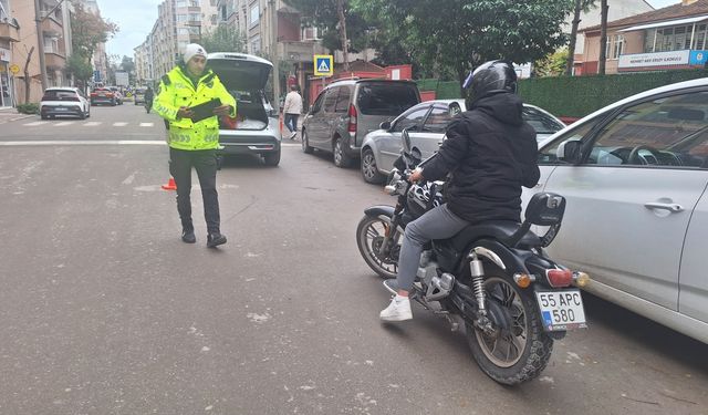 Samsun'da motosikletlere yönelik denetim yapıldı